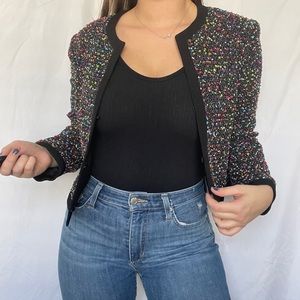 Diane Von Furstenberg Emery Boucet Tweed Blazer